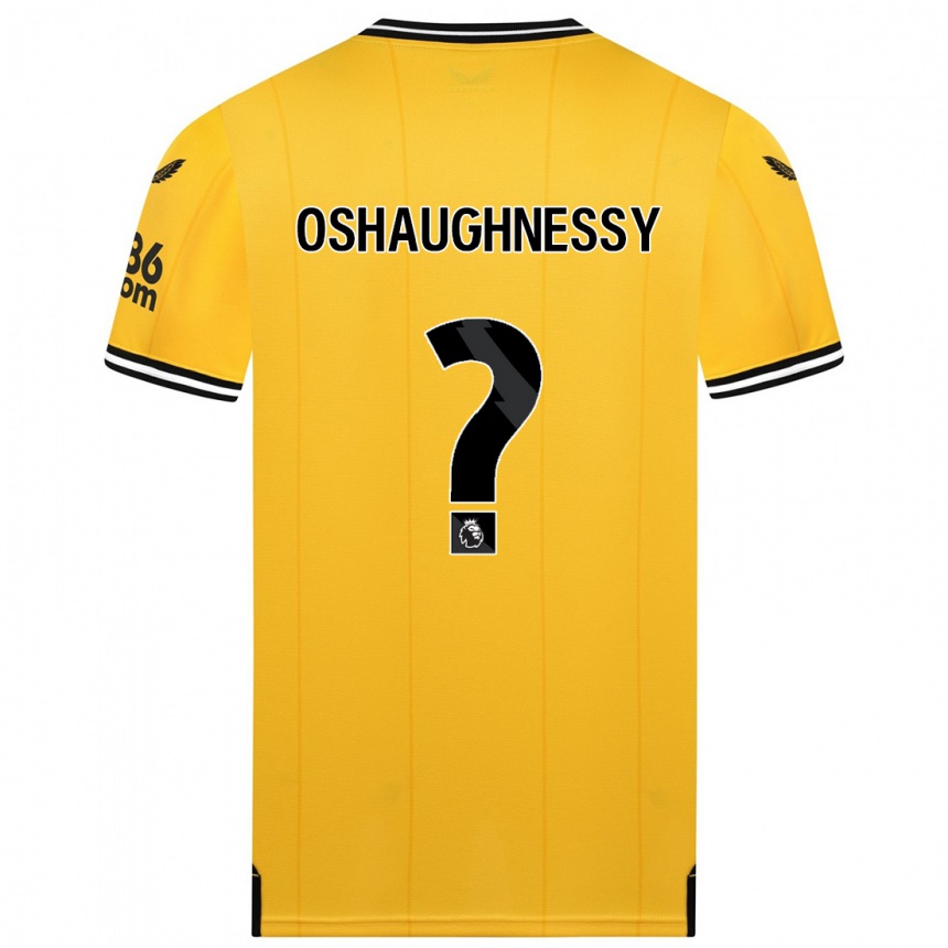 Kids Football Joe Oshaughnessy #0 Yellow Home Jersey 2023/24 T-Shirt Canada