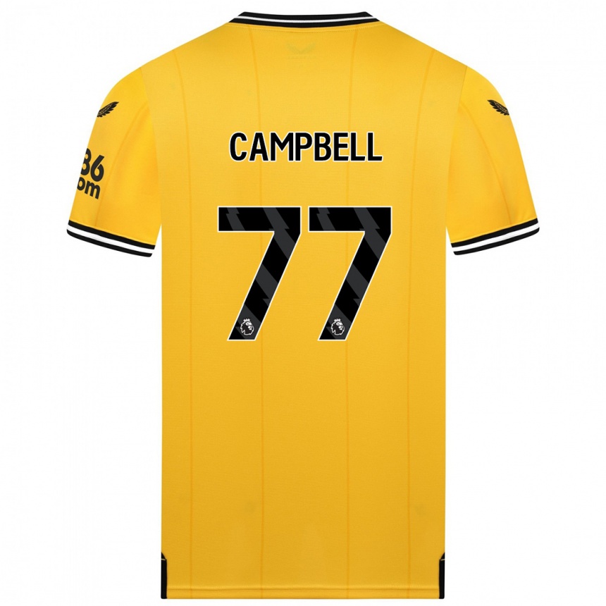 Enfant Football Maillot Chem Campbell #77 Jaune Tenues Domicile 2023/24 Canada