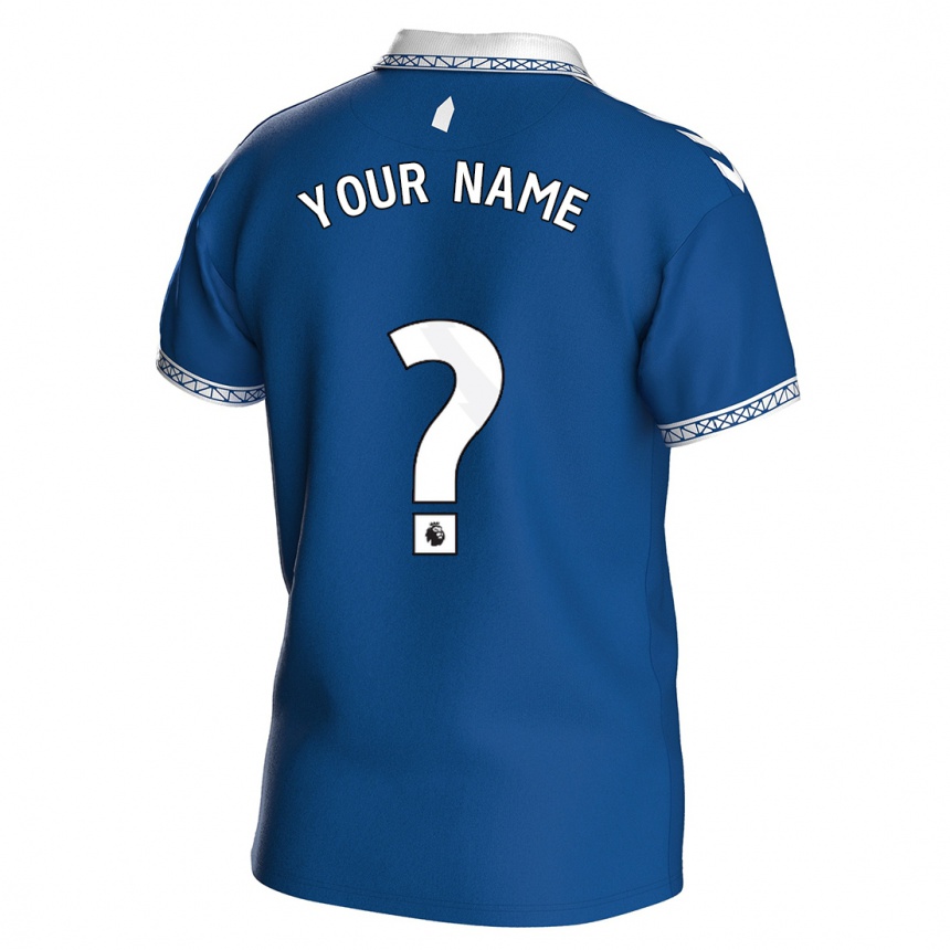 Kids Football Your Name #0 Royal Blue Home Jersey 2023/24 T-Shirt Canada