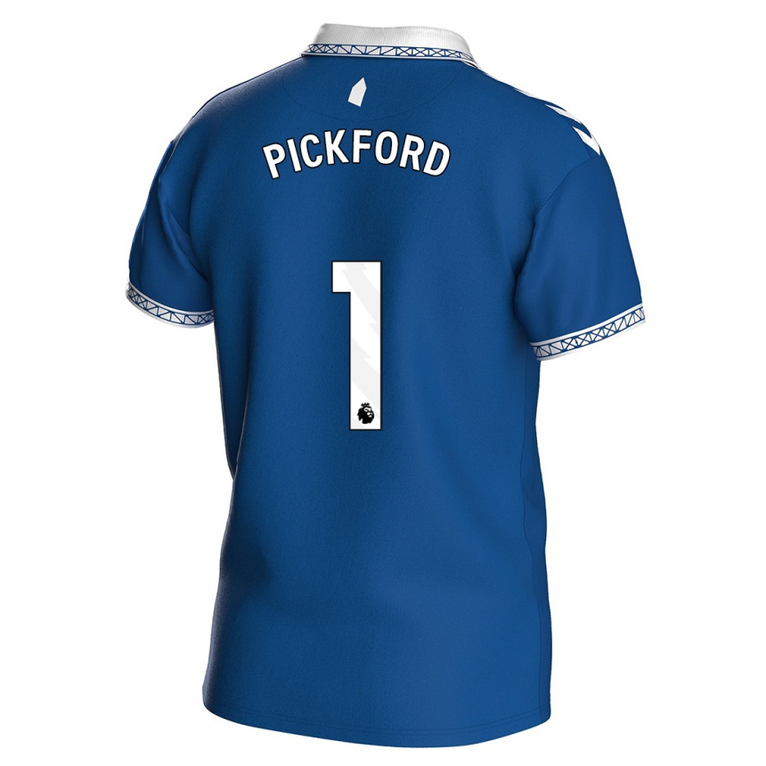 Enfant Football Maillot Pickford #1 Bleu Royal Tenues Domicile 2023/24 Canada