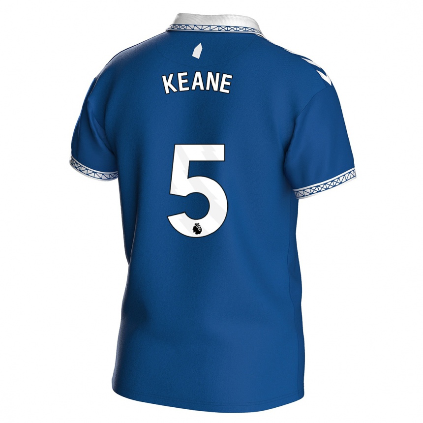 Enfant Football Maillot Michael Keane #5 Bleu Royal Tenues Domicile 2023/24 Canada