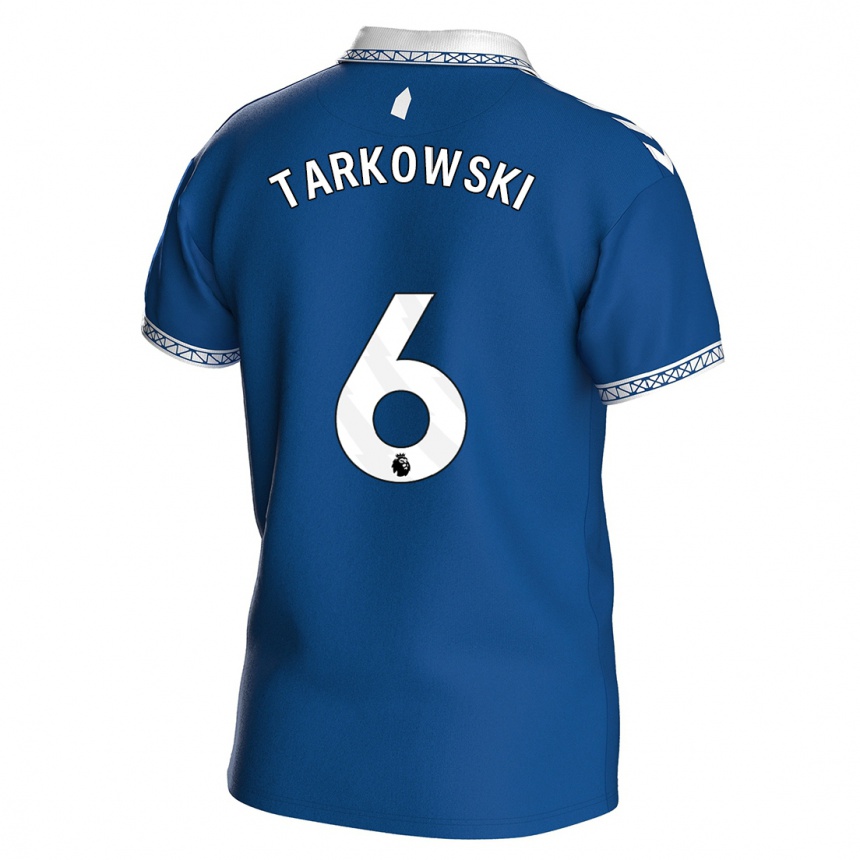 Kids Football James Tarkowski #6 Royal Blue Home Jersey 2023/24 T-Shirt Canada