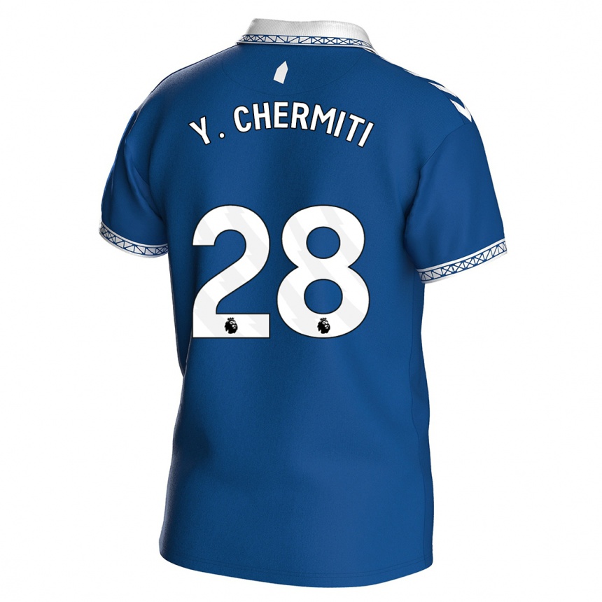 Enfant Football Maillot Chermiti #28 Bleu Royal Tenues Domicile 2023/24 Canada