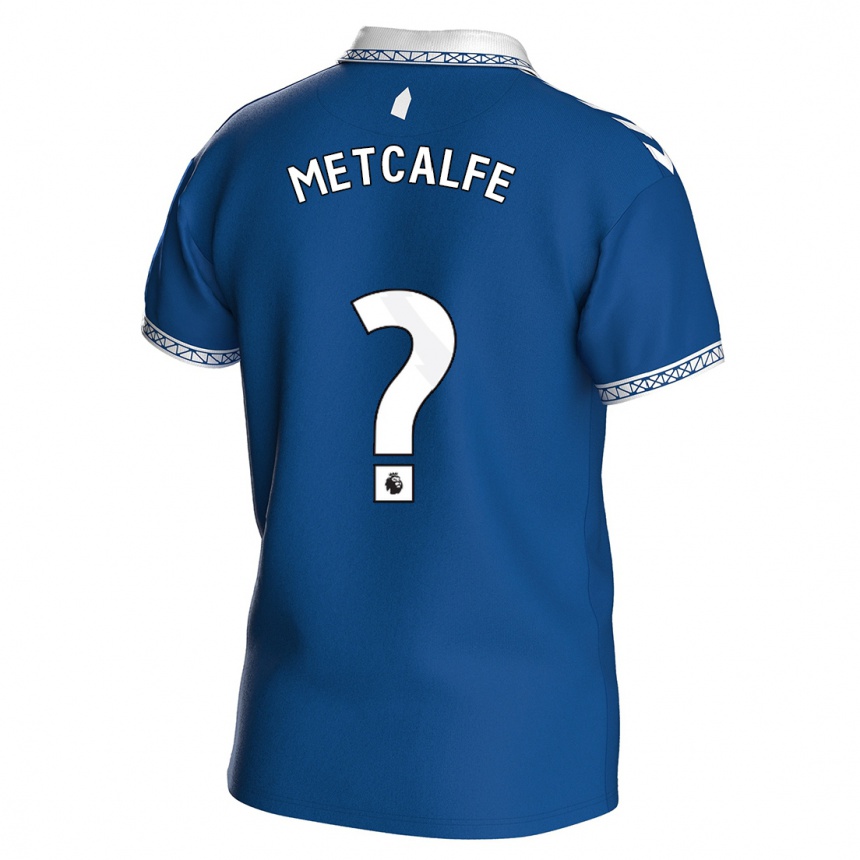 Kids Football Jenson Metcalfe #0 Royal Blue Home Jersey 2023/24 T-Shirt Canada