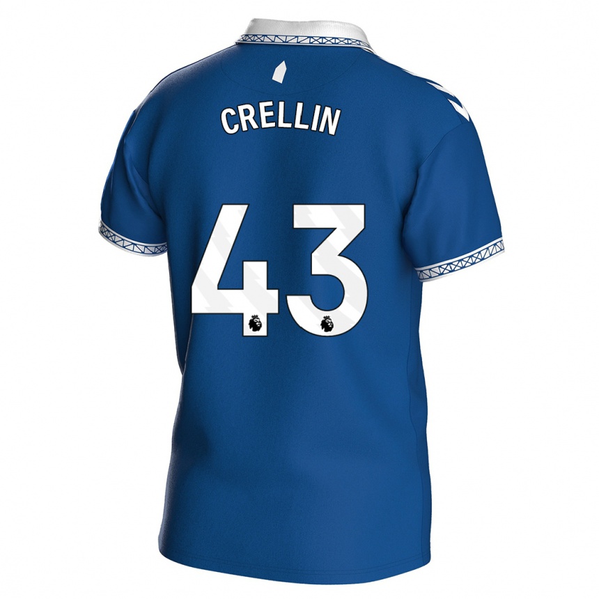 Kids Football Billy Crellin #43 Royal Blue Home Jersey 2023/24 T-Shirt Canada