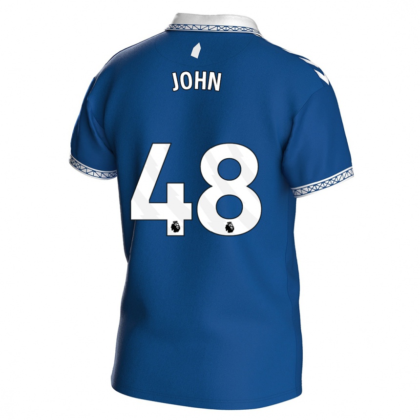 Kids Football Kyle John #48 Royal Blue Home Jersey 2023/24 T-Shirt Canada