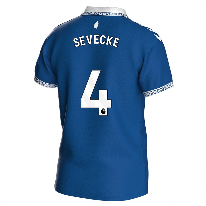 Enfant Football Maillot Rikke Sevecke #4 Bleu Royal Tenues Domicile 2023/24 Canada