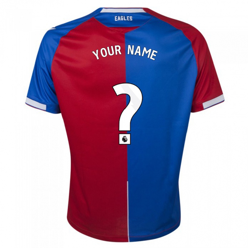 Kids Football Your Name #0 Red Blue Home Jersey 2023/24 T-Shirt Canada