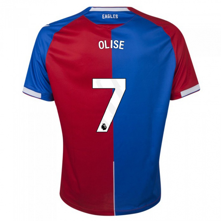 Enfant Football Maillot Michael Olise #7 Rouge Bleu Tenues Domicile 2023/24 Canada