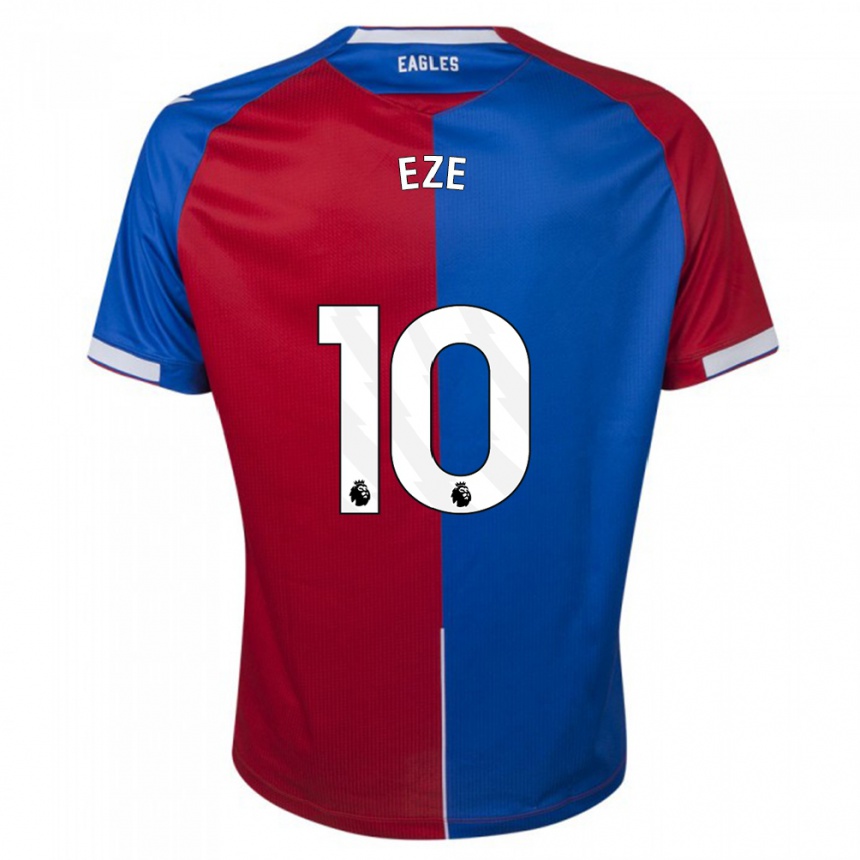 Kids Football Eberechi Eze #10 Red Blue Home Jersey 2023/24 T-Shirt Canada