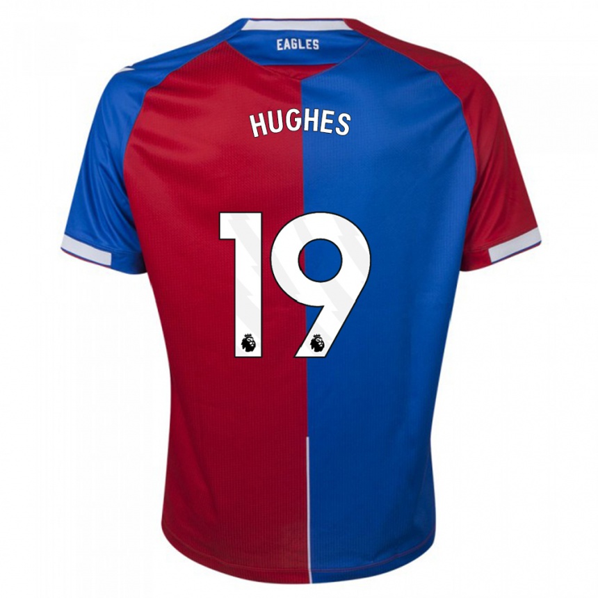 Kids Football Will Hughes #19 Red Blue Home Jersey 2023/24 T-Shirt Canada