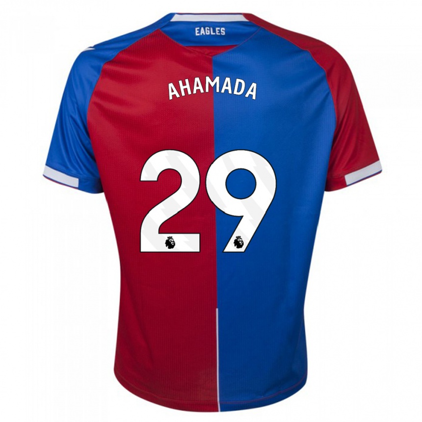 Kids Football Naouirou Ahamada #29 Red Blue Home Jersey 2023/24 T-Shirt Canada