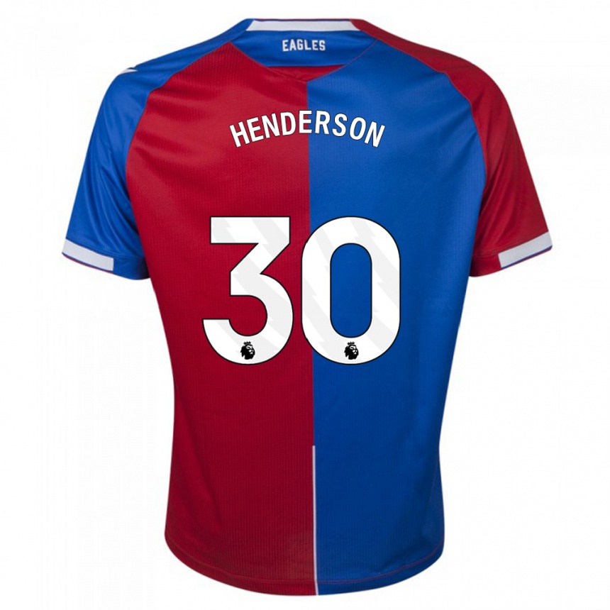 Kids Football Dean Henderson #30 Red Blue Home Jersey 2023/24 T-Shirt Canada