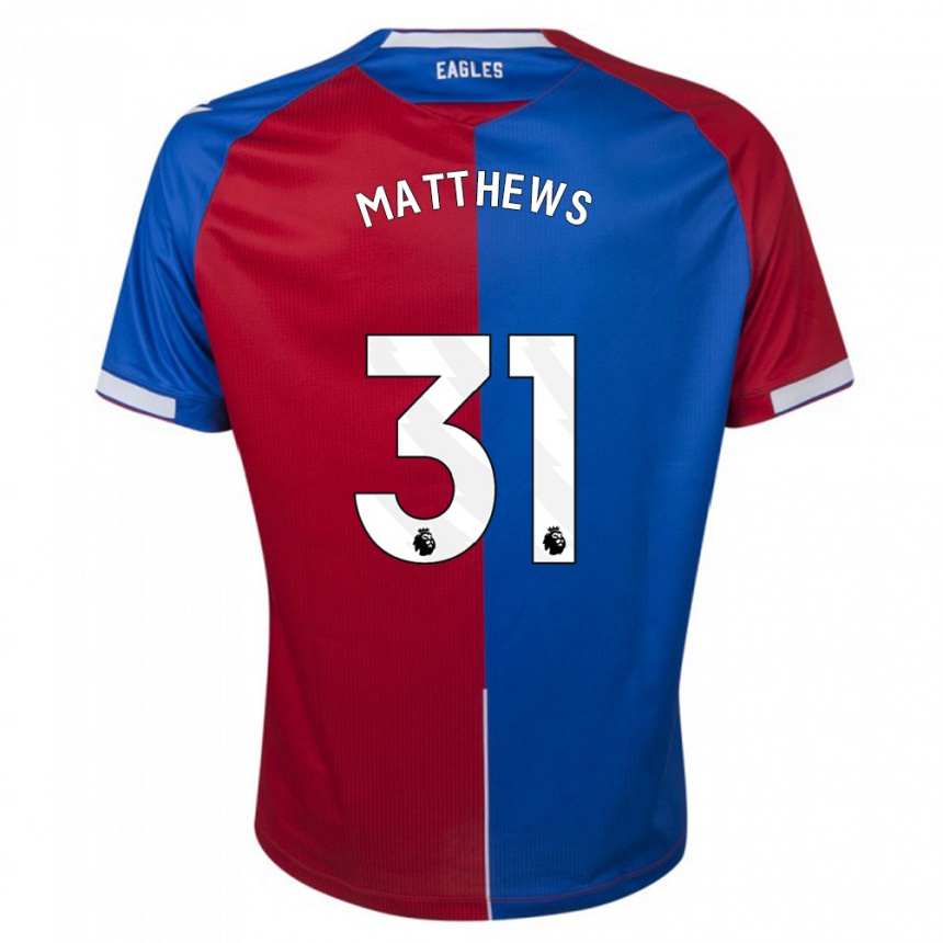 Kids Football Remi Matthews #31 Red Blue Home Jersey 2023/24 T-Shirt Canada