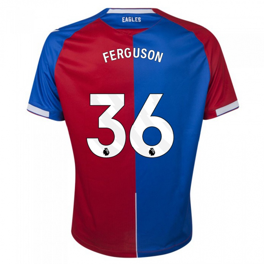 Kids Football Nathan Ferguson #36 Red Blue Home Jersey 2023/24 T-Shirt Canada