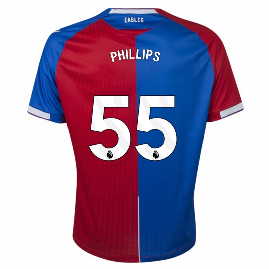 Kids Football Killian Phillips #55 Red Blue Home Jersey 2023/24 T-Shirt Canada