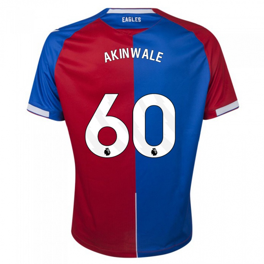 Kids Football Victor Akinwale #60 Red Blue Home Jersey 2023/24 T-Shirt Canada