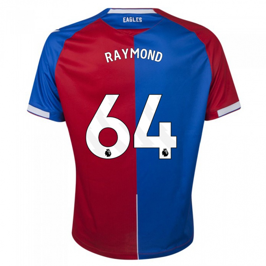 Kids Football Jadan Raymond #64 Red Blue Home Jersey 2023/24 T-Shirt Canada