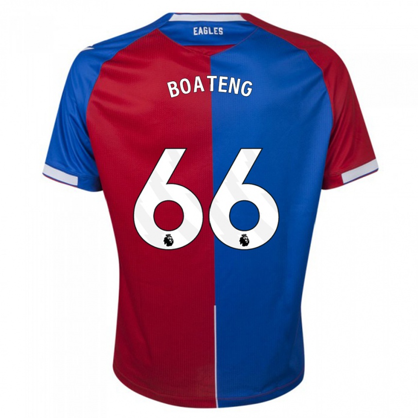 Kids Football David Boateng #66 Red Blue Home Jersey 2023/24 T-Shirt Canada