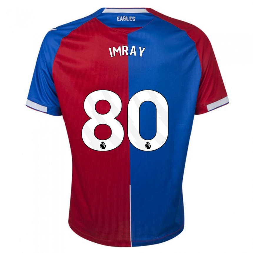 Kids Football Danny Imray #80 Red Blue Home Jersey 2023/24 T-Shirt Canada