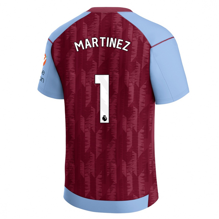 Enfant Football Maillot Emiliano Martínez #1 Bleu Bordeaux Tenues Domicile 2023/24 Canada