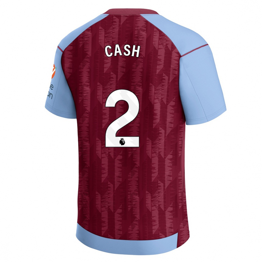 Kids Football Matty Cash #2 Claret Blue Home Jersey 2023/24 T-Shirt Canada