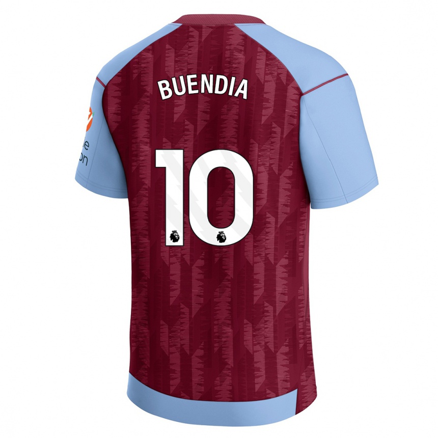 Enfant Football Maillot Emiliano Buendía #10 Bleu Bordeaux Tenues Domicile 2023/24 Canada