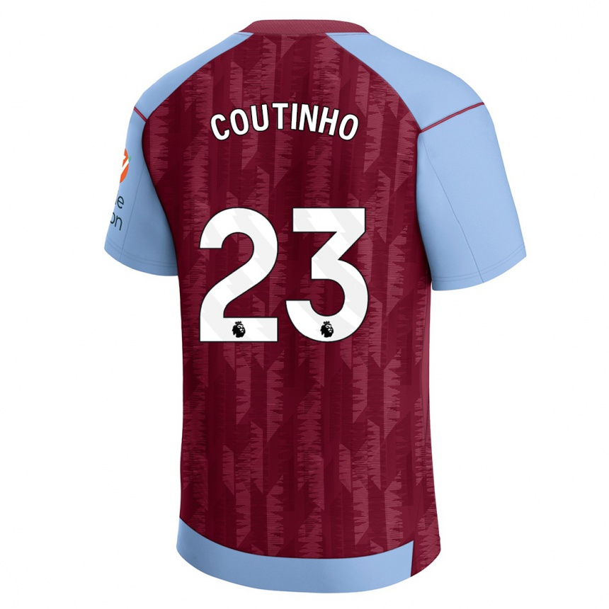 Enfant Football Maillot Philippe Coutinho #23 Bleu Bordeaux Tenues Domicile 2023/24 Canada