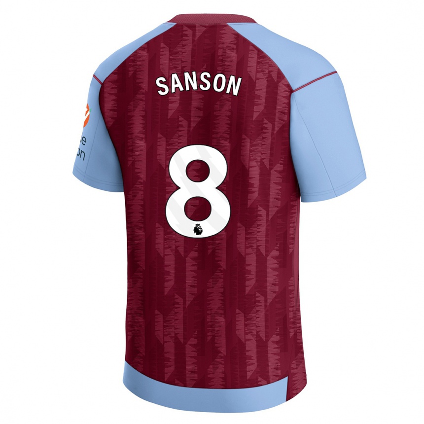 Enfant Football Maillot Morgan Sanson #8 Bleu Bordeaux Tenues Domicile 2023/24 Canada