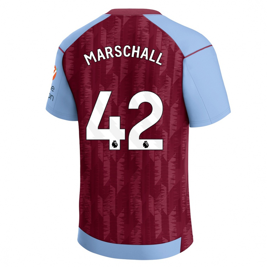 Enfant Football Maillot Filip Marschall #42 Bleu Bordeaux Tenues Domicile 2023/24 Canada