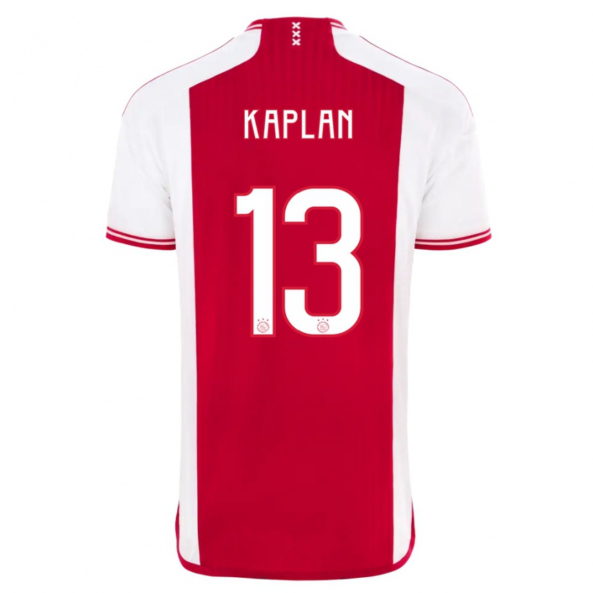 Kids  Ahmetcan Kaplan #13 Red White Home Jersey 2023/24 T-Shirt Canada