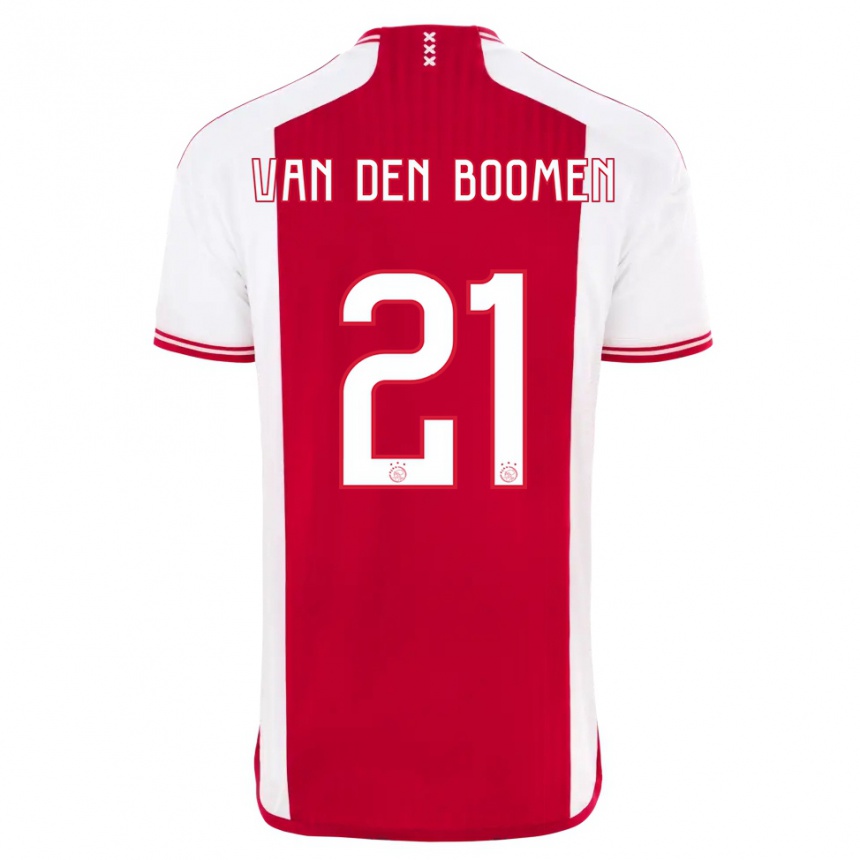 Kids Branco Van Den Boomen #21 Red White Home Jersey 2023/24 T-Shirt Canada