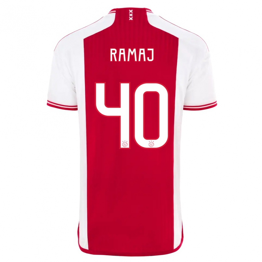 Kids Diant Ramaj #40 Red White Home Jersey 2023/24 T-Shirt Canada