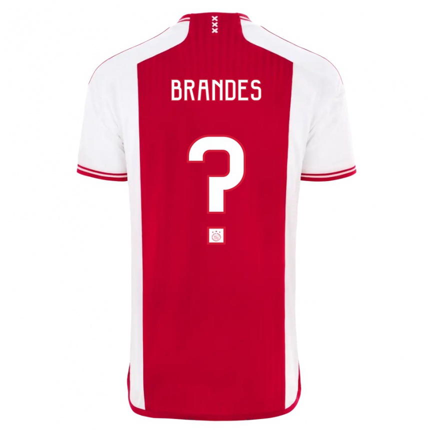 Enfant Football Maillot Julian Brandes #0 Rouge Blanc Tenues Domicile 2023/24 Canada