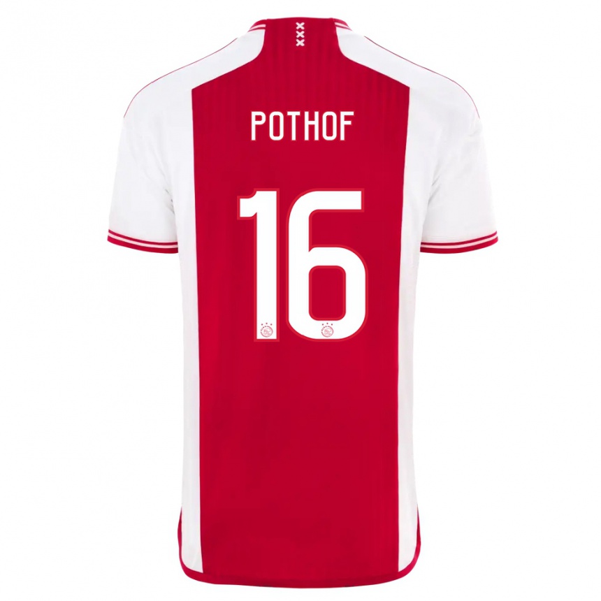 Enfant Football Maillot Isa Pothof #16 Rouge Blanc Tenues Domicile 2023/24 Canada