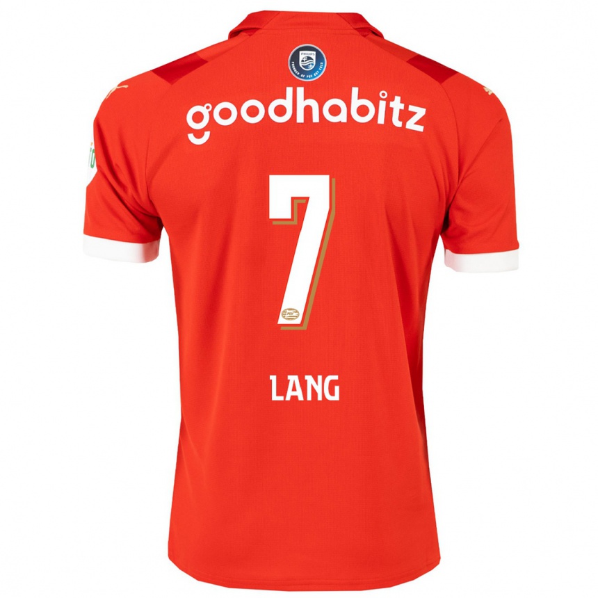 Kids Football Noa Lang #7 Red Home Jersey 2023/24 T-Shirt Canada