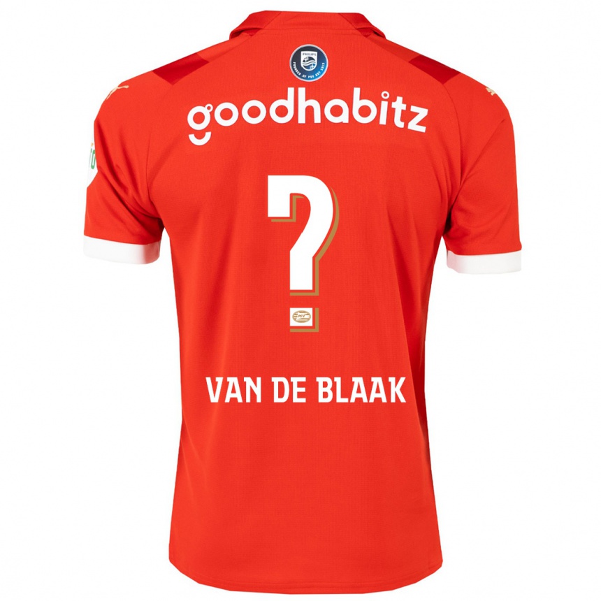 Enfant Football Maillot Emmanuel Van De Blaak #0 Rouge Tenues Domicile 2023/24 Canada