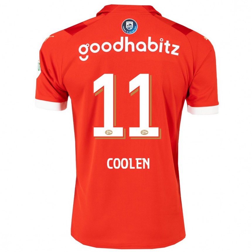 Enfant Football Maillot Nadia Coolen #11 Rouge Tenues Domicile 2023/24 Canada