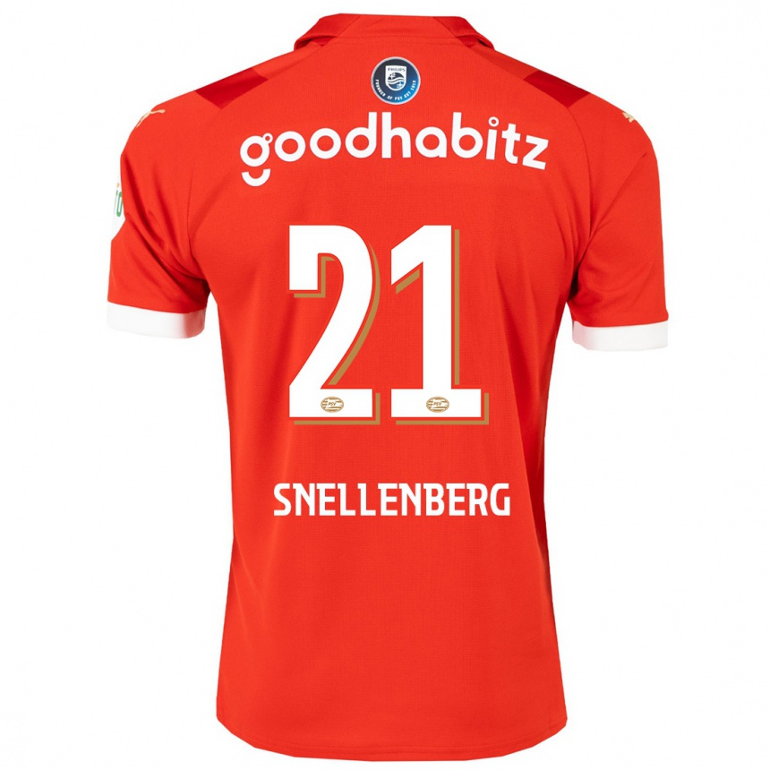 Enfant Football Maillot Maxime Snellenberg #21 Rouge Tenues Domicile 2023/24 Canada