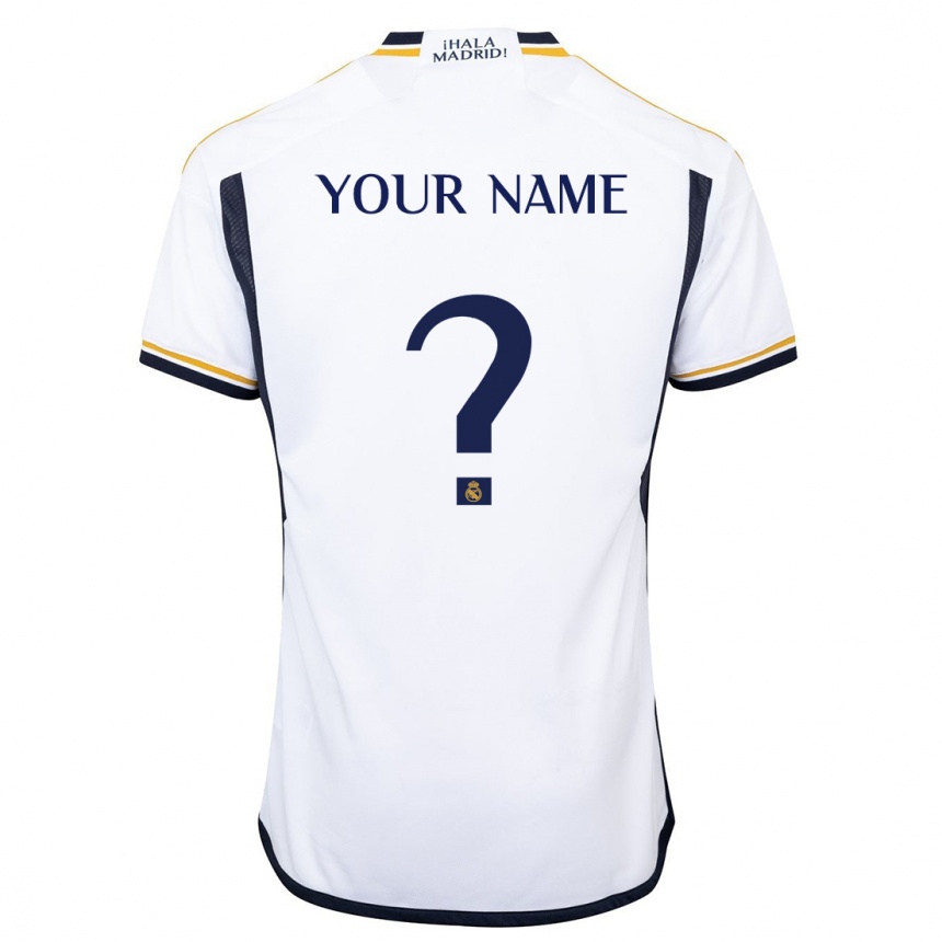 Kids  Your Name #0 White Home Jersey 2023/24 T-Shirt Canada