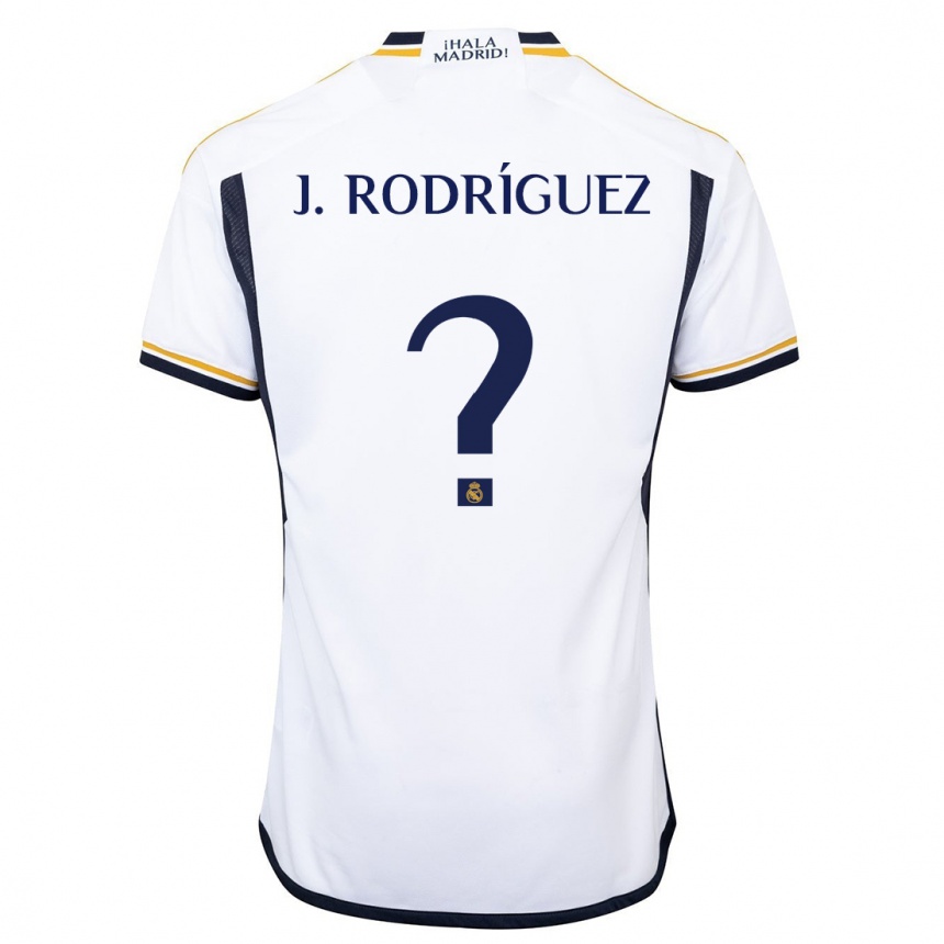 Kids Juan Rodríguez #0 White Home Jersey 2023/24 T-Shirt Canada