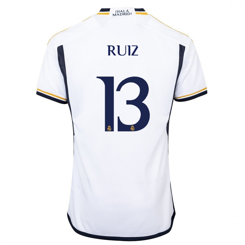 Kids Guillermo Ruiz #13 White Home Jersey 2023/24 T-Shirt Canada