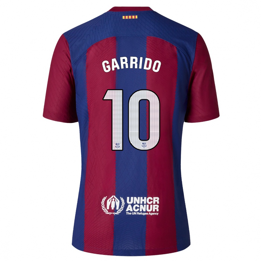 Enfant Football Maillot Aleix Garrido #10 Rouge Bleu Tenues Domicile 2023/24 Canada