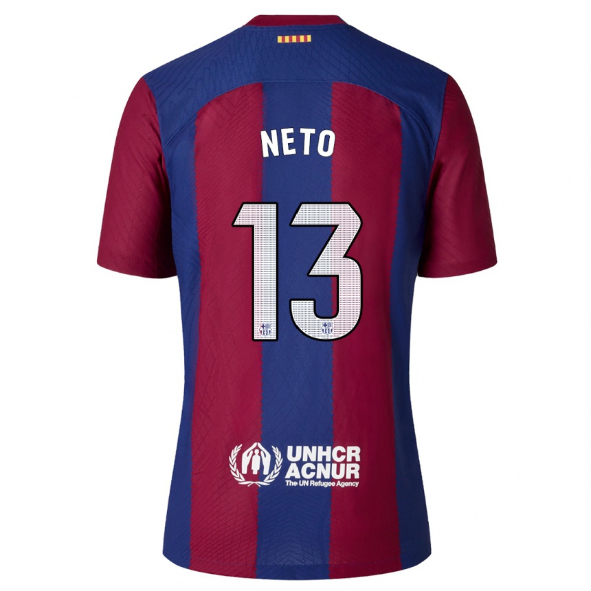 Kids  Neto #13 Red Blue Home Jersey 2023/24 T-Shirt Canada