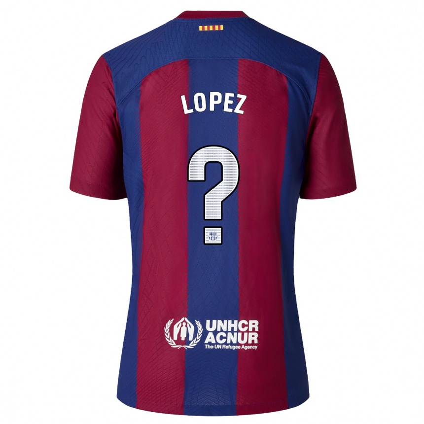 Kids Pablo Lopez #0 Red Blue Home Jersey 2023/24 T-Shirt Canada