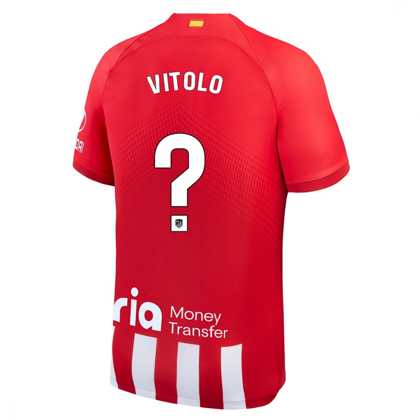 Kids  Vitolo #0 Red White Home Jersey 2023/24 T-Shirt Canada