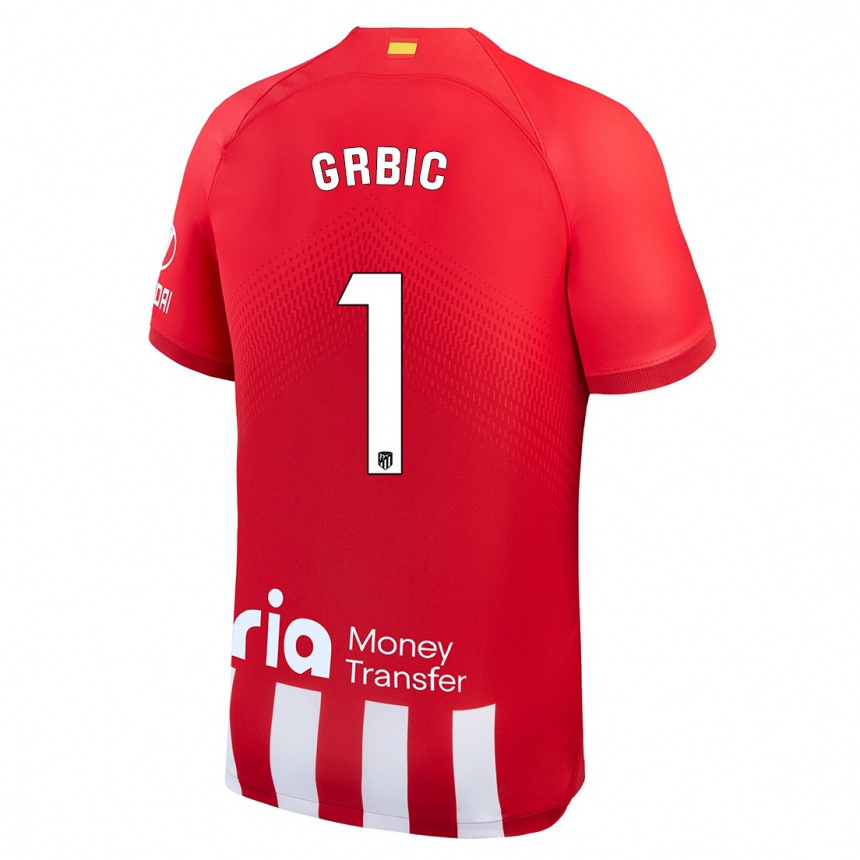 Enfant Football Maillot Ivo Grbic #1 Rouge Blanc Tenues Domicile 2023/24 Canada