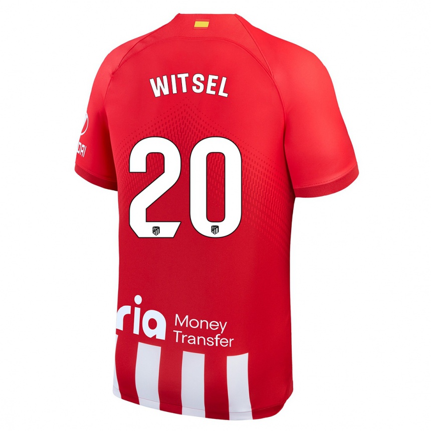 Kids  Axel Witsel #20 Red White Home Jersey 2023/24 T-Shirt Canada