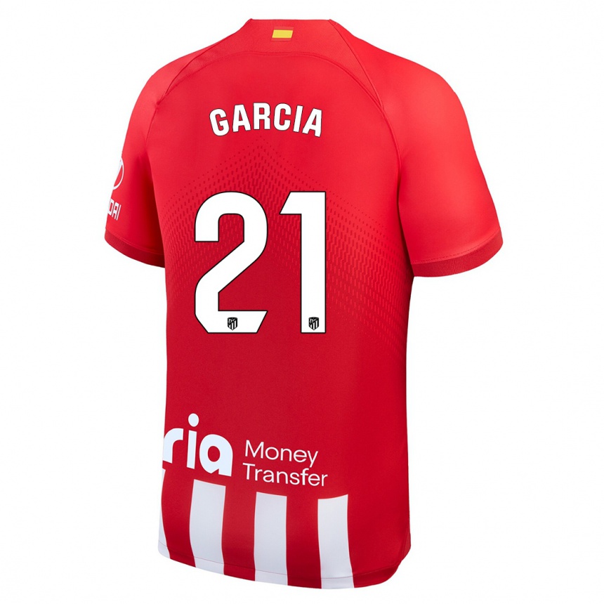 Enfant Football Maillot Sheila Garcia #21 Rouge Blanc Tenues Domicile 2023/24 Canada