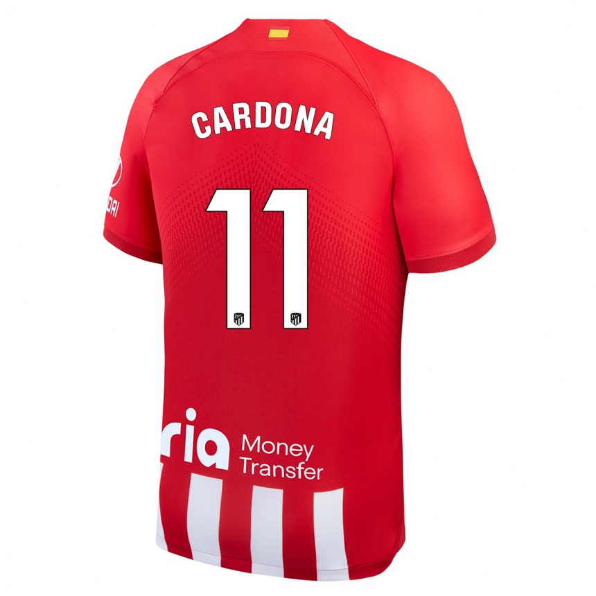 Kids  Marta Cardona #11 Red White Home Jersey 2023/24 T-Shirt Canada